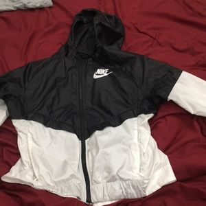 Black and White Nike Windbreaker